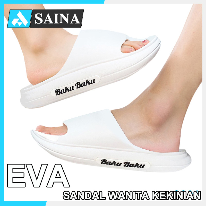 Sandal Slop Pria Dewasa/ Sandal Couple/ Sandal Jelly Sandal Karet Sendal Slop Sandal Rumah Sandal Murah Outdoor Soft Elastic Empuk EVA