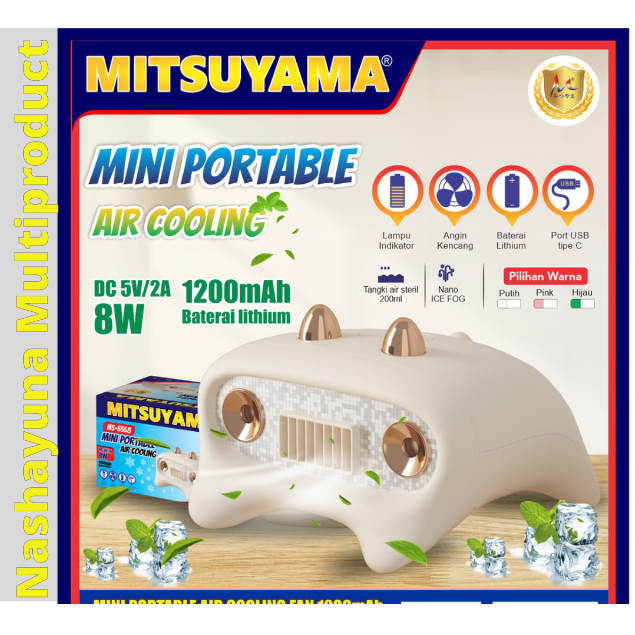 Mini Portable Air Cooling/Ac Mini Mitsuyama MS-5558 Praktis digunakan