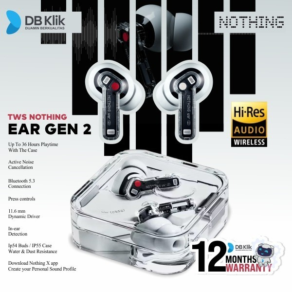 Tws Nothing Ear Gen 2 - True Wireless Bluetooth Earbuds Earphone Ear 2