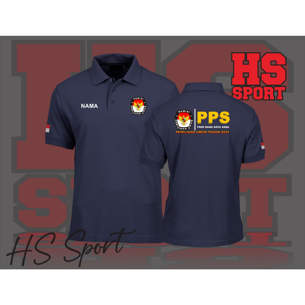 POLO KPU KOMISI PEMILIHAN UMUM - BAJU POLO LOGO PPS - BAJU POLO KERAH TSHIRT