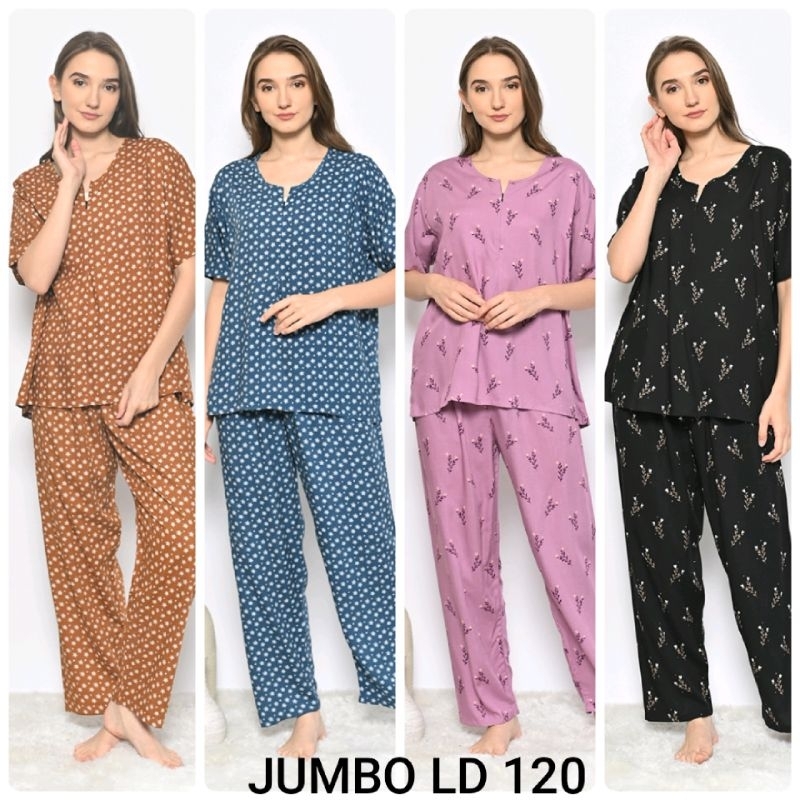 STELAN JUMBO RAYON CELANA PANJANG LENGAN PENDEK