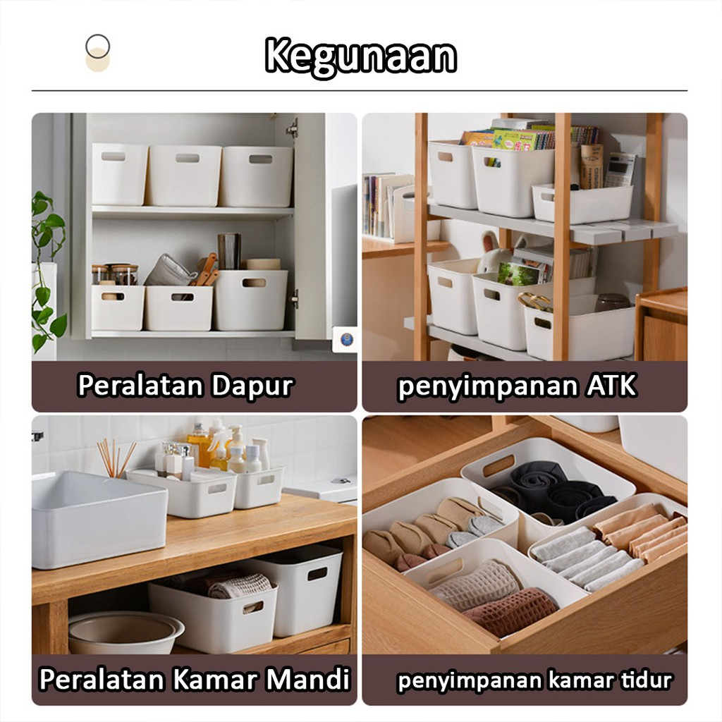 KOTAK PENYIMPANAN SERBAGUNA / BIN ORGANIZER MULTIFUNGSI / KERANJANG PENYIMPANAN SERBAGUNA