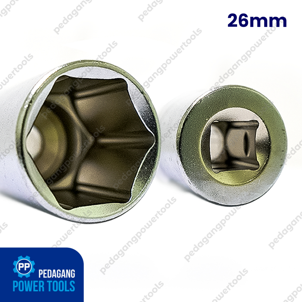 LIPPRO MATA SOK 1/2&quot; INCH 26 MM ANAK SOCK 6PT KUNCI SOCKET WRENCH HEX