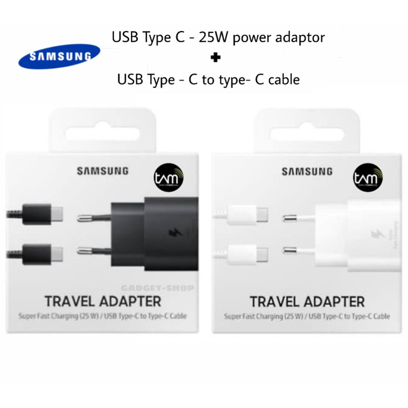 charger samsung original  25W type c to c Garansi resmi samsung tam ( 1 TAHUN )