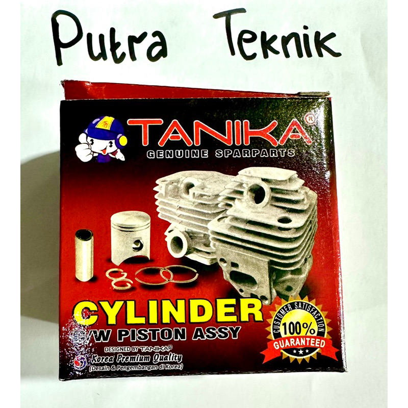 Cylinder Silinder Blok Piston Mesin Potong Rumput Tanika TNK 338