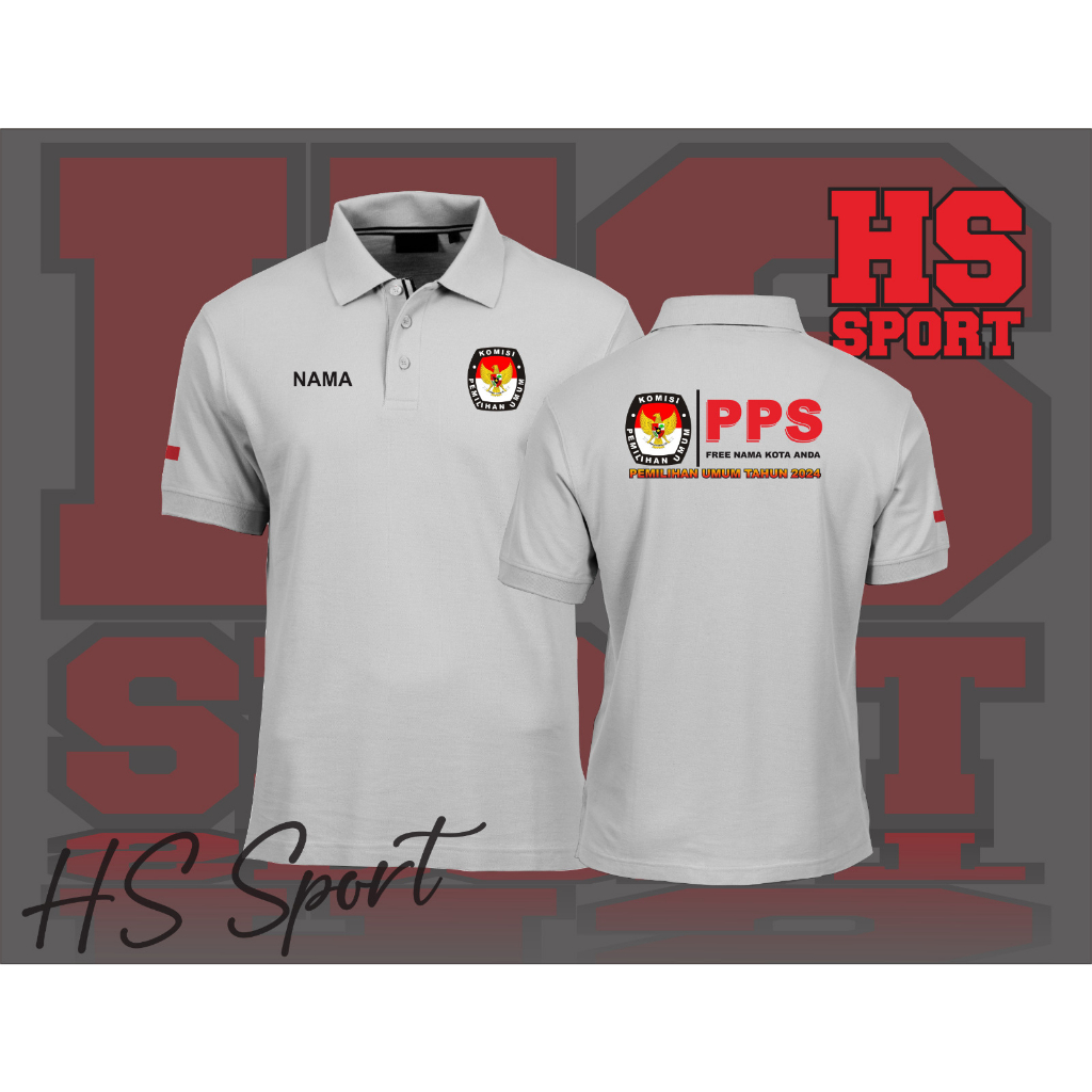 POLO KPU KOMISI PEMILIHAN UMUM - BAJU POLO LOGO PPS - BAJU POLO KERAH TSHIRT