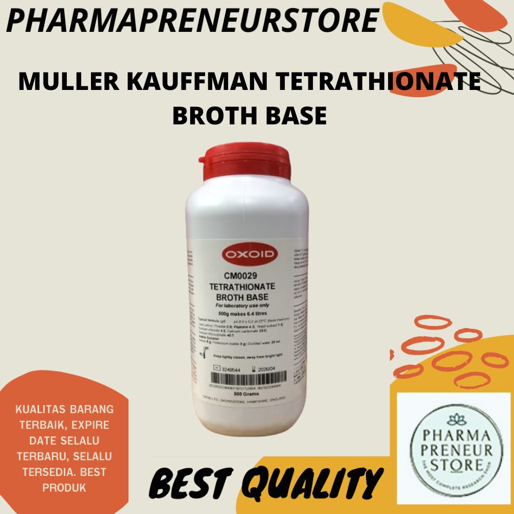 MULLER KAUFFMAN TETRATHIONATE BROTH BASE 500 GRAM OXOID BEST QUALITY