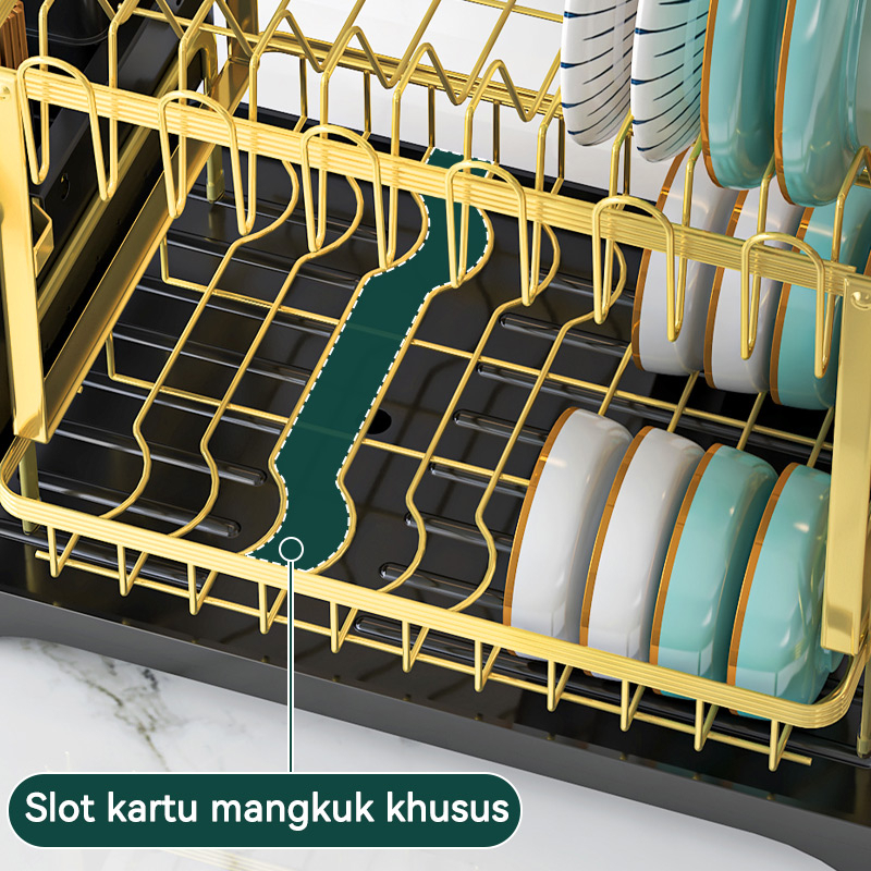 Rak Dapur Rak Piring Stainless Rak Wastafel Dan Peralatan Dapur Kokoh Kuat