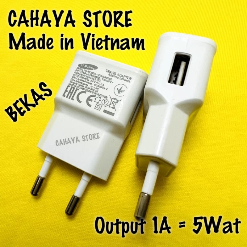 Kepala Cas Smsg 5V 1A ORI Copotan J3 J4 J6 J5 S3Mini Grand Prime A01 A01 Core A2 Core J1 J2 5Wat Ter