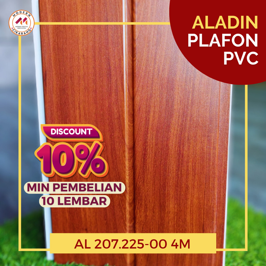 (KHUSUS CIKARANG) PLAFON PVC/ ALADIN PLAFON PVC LAMINATE/ PLAFON MOTIF