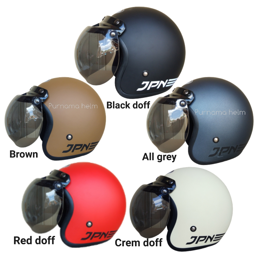 Helm bogo JPN half face premium