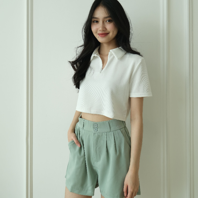 Ricco Shorts - Celana Pendek Wanita - Basic Pants - Short Casual Korean