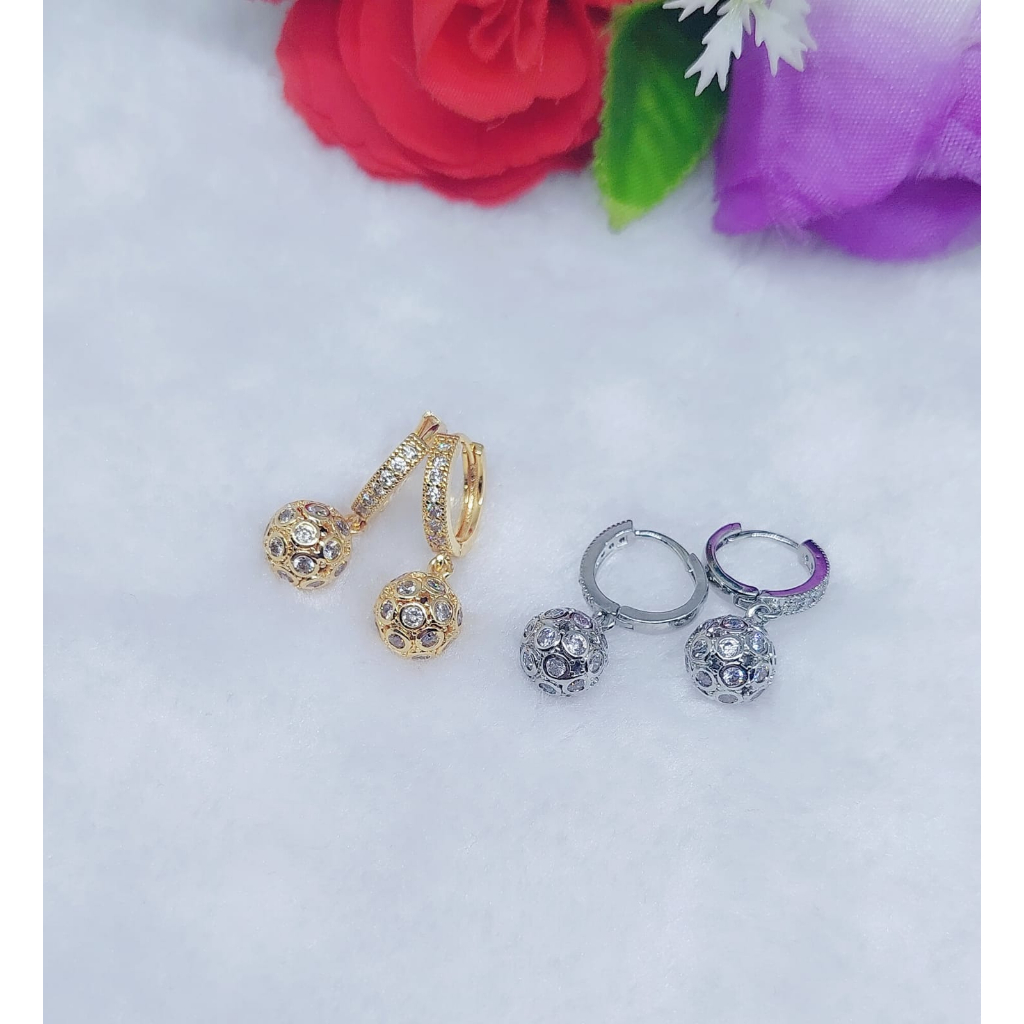 Anting Xuping Biji Bola Permata Perhiasan Fashion R152