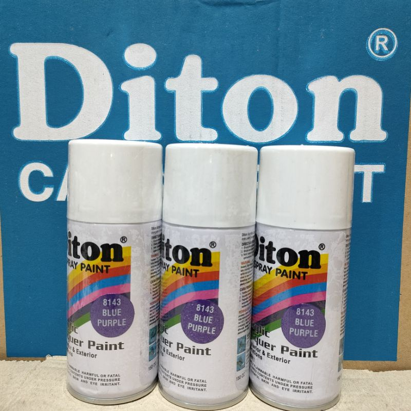 Diton Blue Purple 8143 Ungu Metalik150ml Pilok Tahan Bensin cat metallic metalic violet pilox pylox 