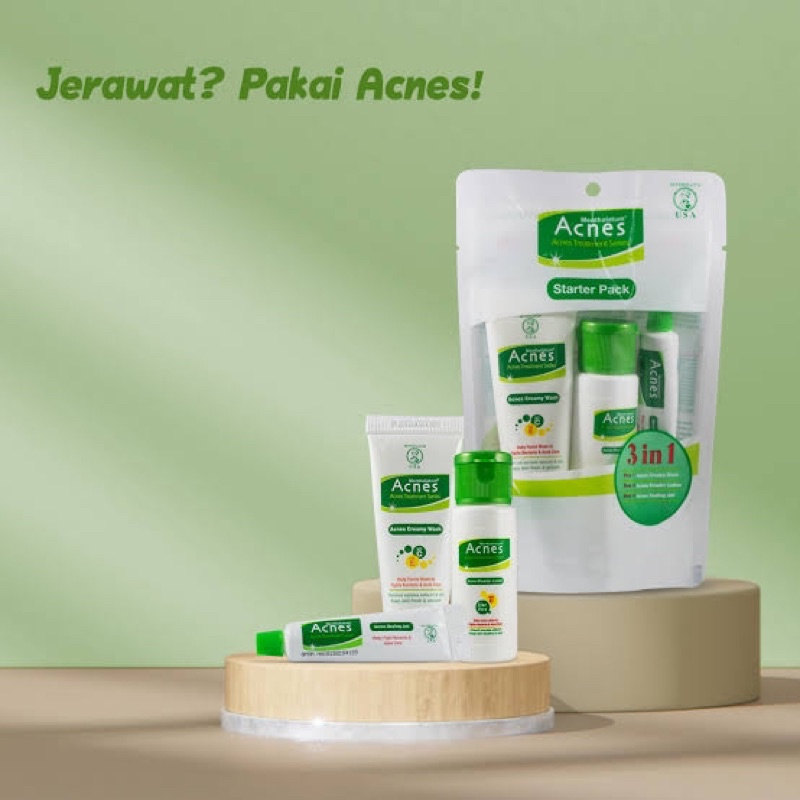 [BPOM] Acnes Starter Pack / Acne Care Treatment 1 Set Perawatan Wajah Berjerawat / MY MOM