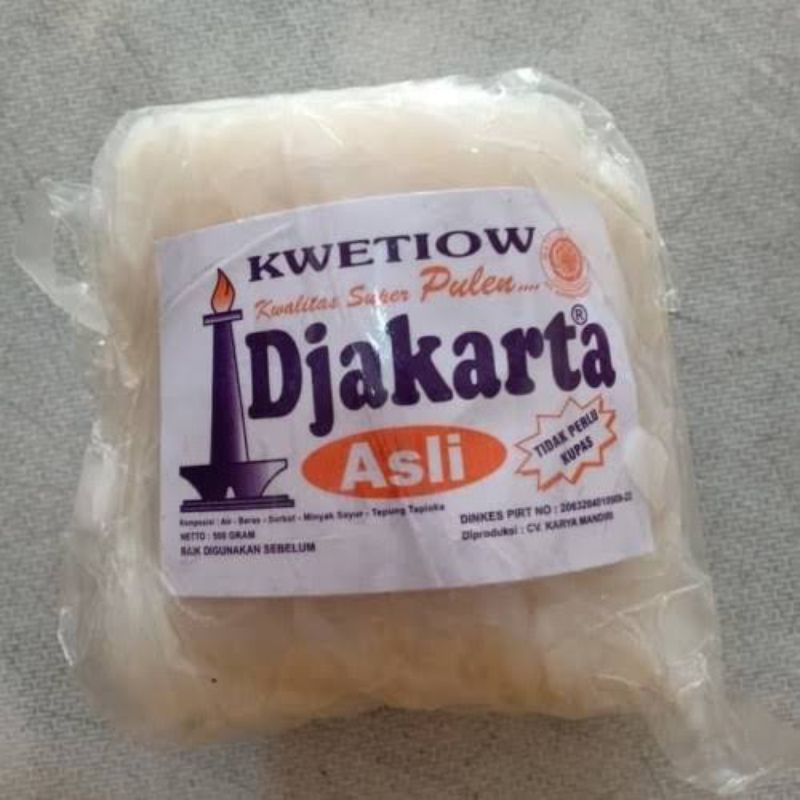 

Kwetiaw Djakarta kemasan 500grm 100%original