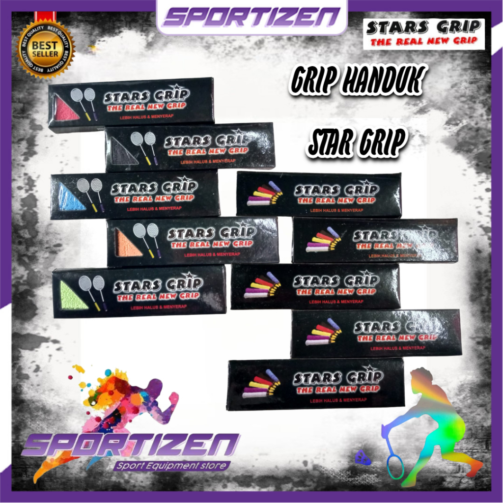 GRIP HANDUK TOWEL GRIP RAKET BADMINTON STAR GRIP MICROFIBER