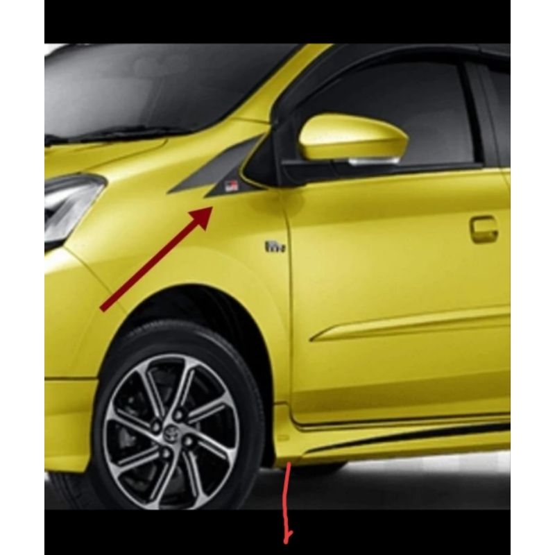 Stiker Samping Spion Agya Gr 2021 Original 1 set