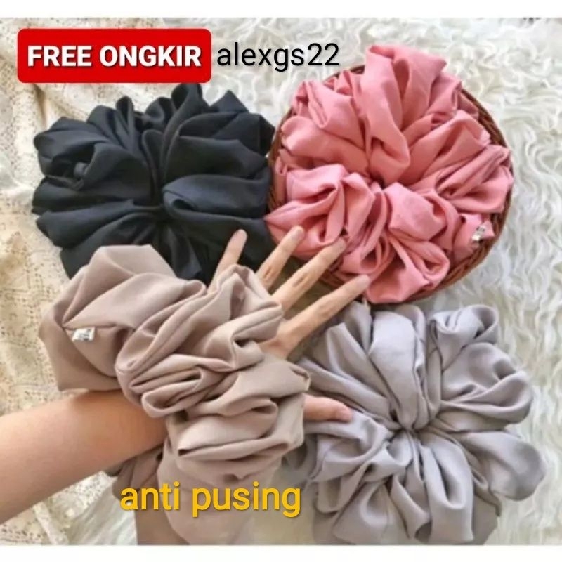 Kuncir rambut / scrunchie hijab jumbo