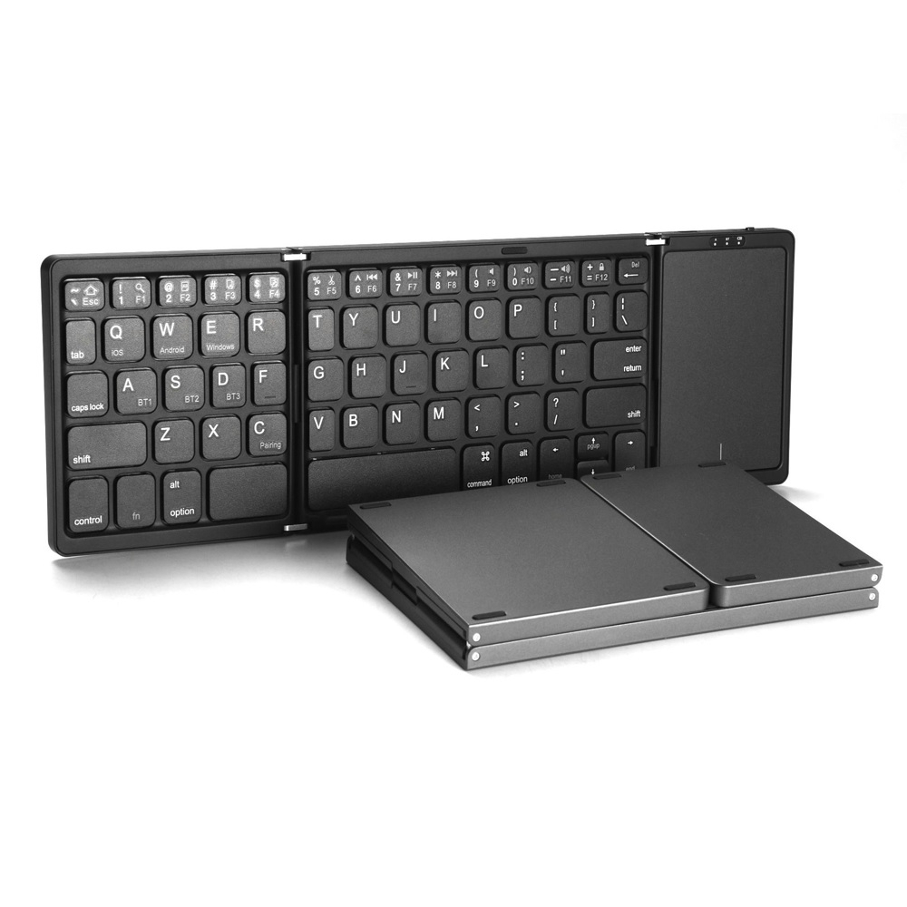 B089T - Universal Folding Portable Bluetooth Keyboard with Touchpad