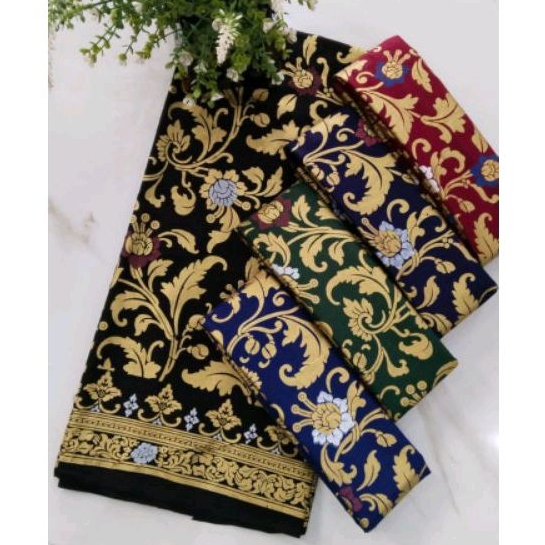 Kain Batik Prada Pekalongan Motif Bakung Warna Ukuran 2 Meter Bahan Katun Prima