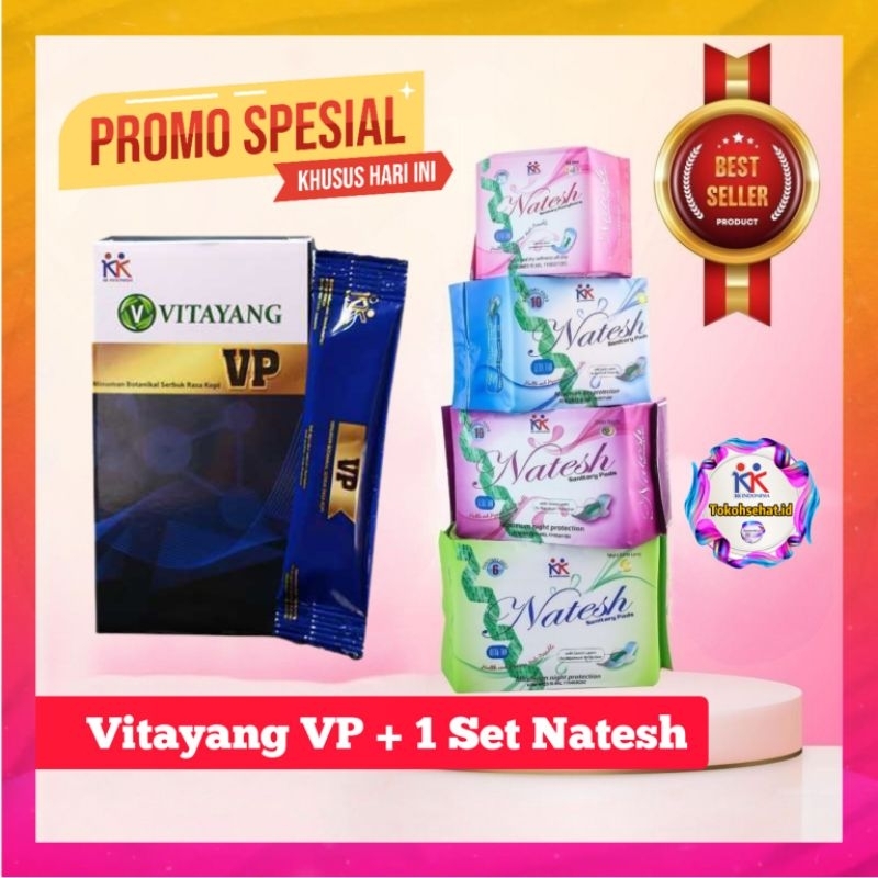 Promo PASUTRI Vitayang VP Minuman Serbuk Stamina Pria Dan Pembalut Herbal Natesh Original promo kk indonesia