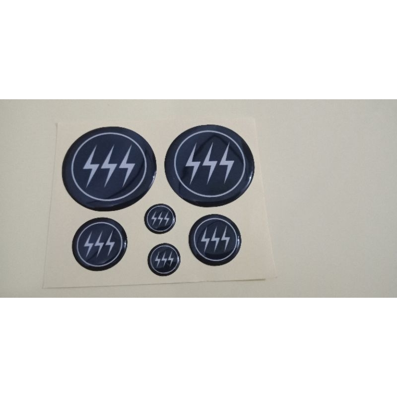 

stiker timbul logo sss 3d