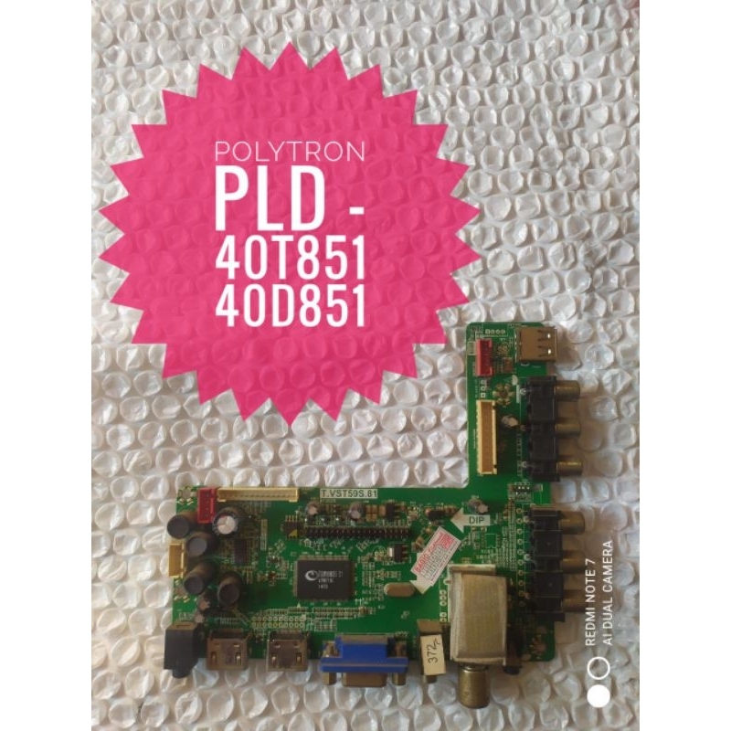Mb polytron mainboart pld 40t851 40d851 motherboart