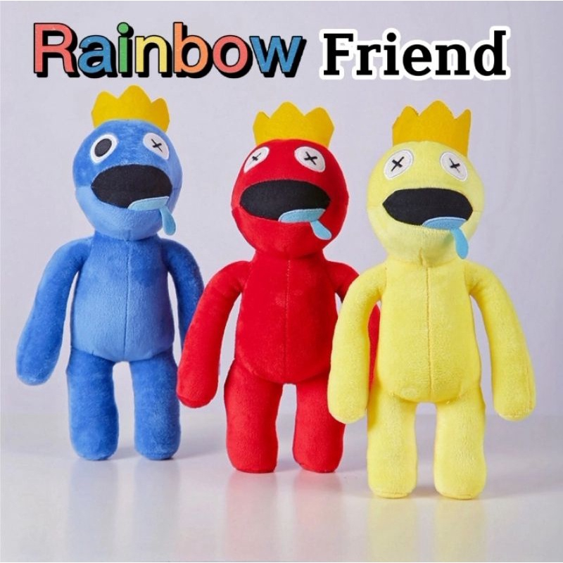 Boneka Rainbow Friends Roblox Mainan Mewah Kartun Boneka Mewah Boneka Lembut Mainan Anak ukuran 30cm