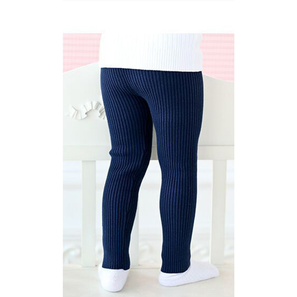 ByKiddos - Celana Legging RIB Polos / Celana Kasual Import Anak / Legging Bayi Perempuan Impor