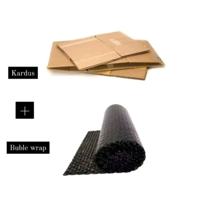 

EKTRA kardus + bubble wrap PENGAMAN PAKETAN DAN PESANAN