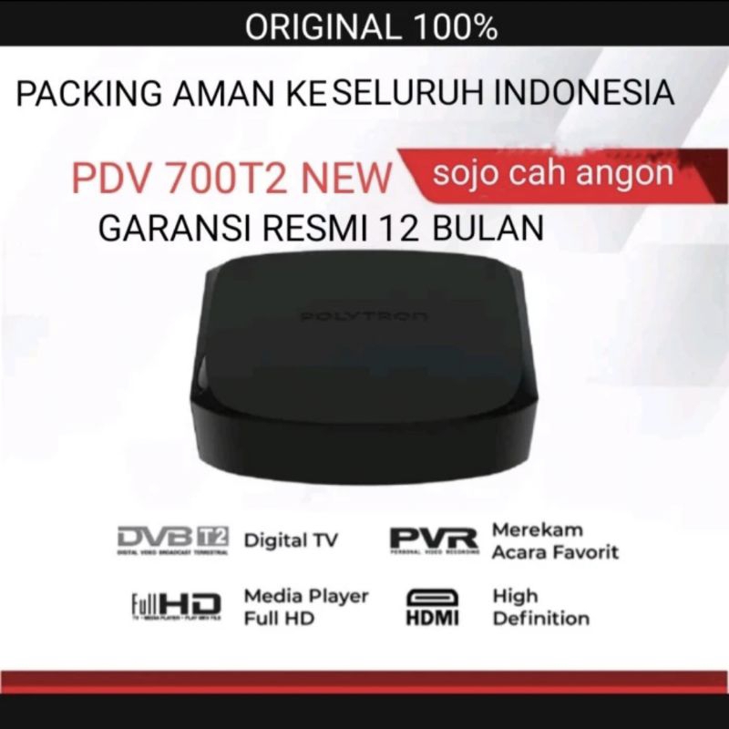 set top box polytron pdv 600t2 pdv700t2 pdv620t2 dvb t2 stb tv digital original