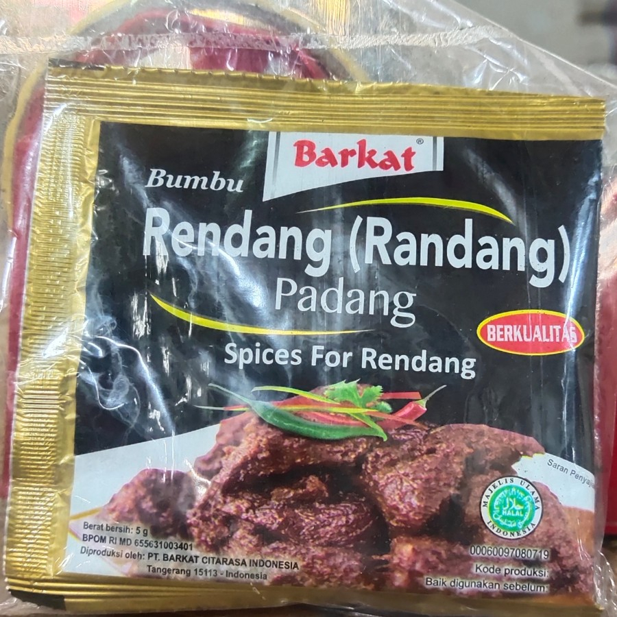 

Bumbu Rendang Padang Lengkap untuk 1 kg daging - Barkat
