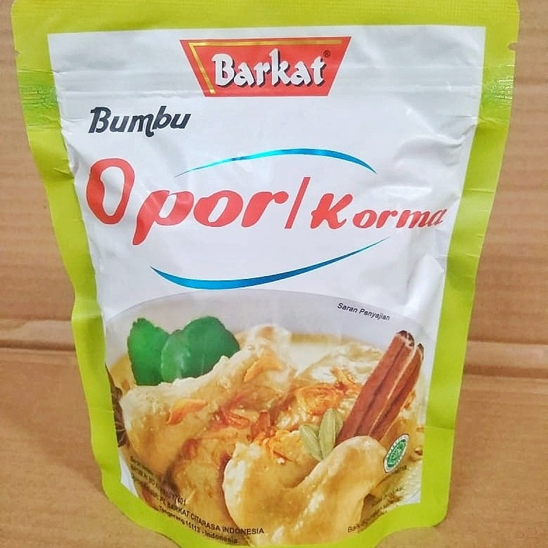 

Bumbu Opor / Bumbu Korma - Barkat 250gr Asli Padang