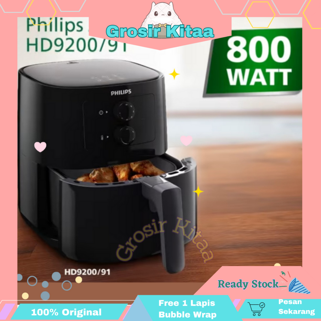 Airfrayer Philips HD9200 800Watt 4.1 Liter Essential Black Series