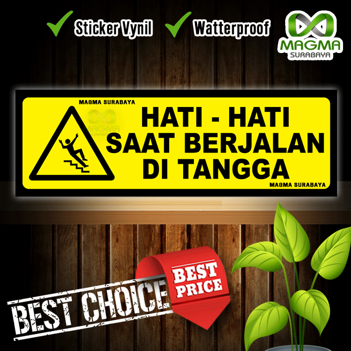 

Stiker K3 - Hati hati Saat Berjalan di Tangga