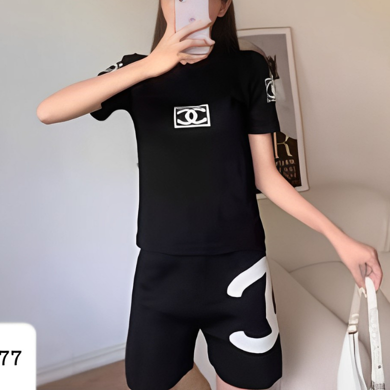 One Set Knit Blouse Rajut Celana Pendek Import Bangkok 11477