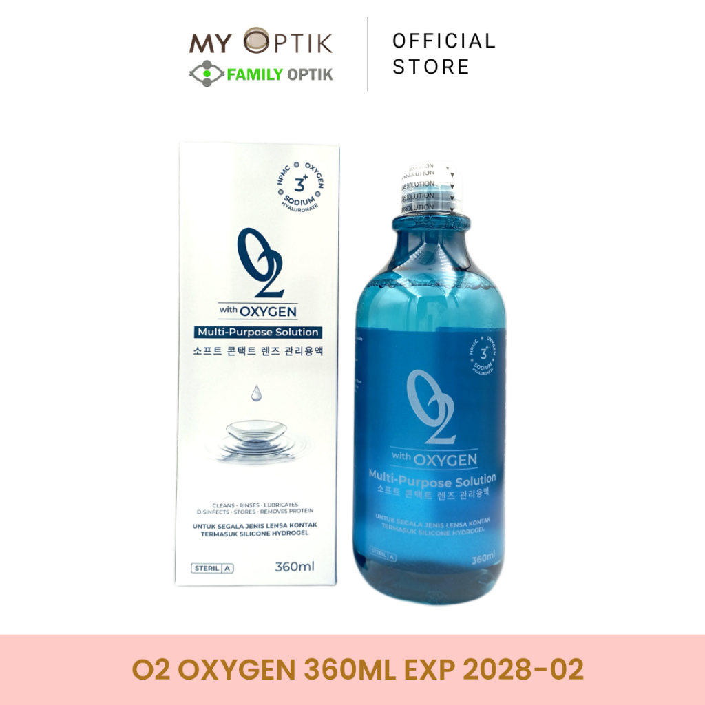 O2 160ml &amp; 360ml Multi-Purpose Solution air softlens