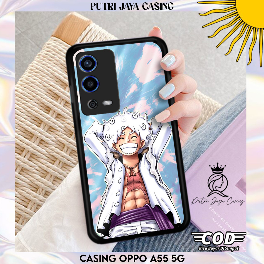 Case Hp Oppo A55 5G casing Oppo A55 5G Motif 04ANIMELUFFY Casing Terbaru Case Karakter Lucu Casing L