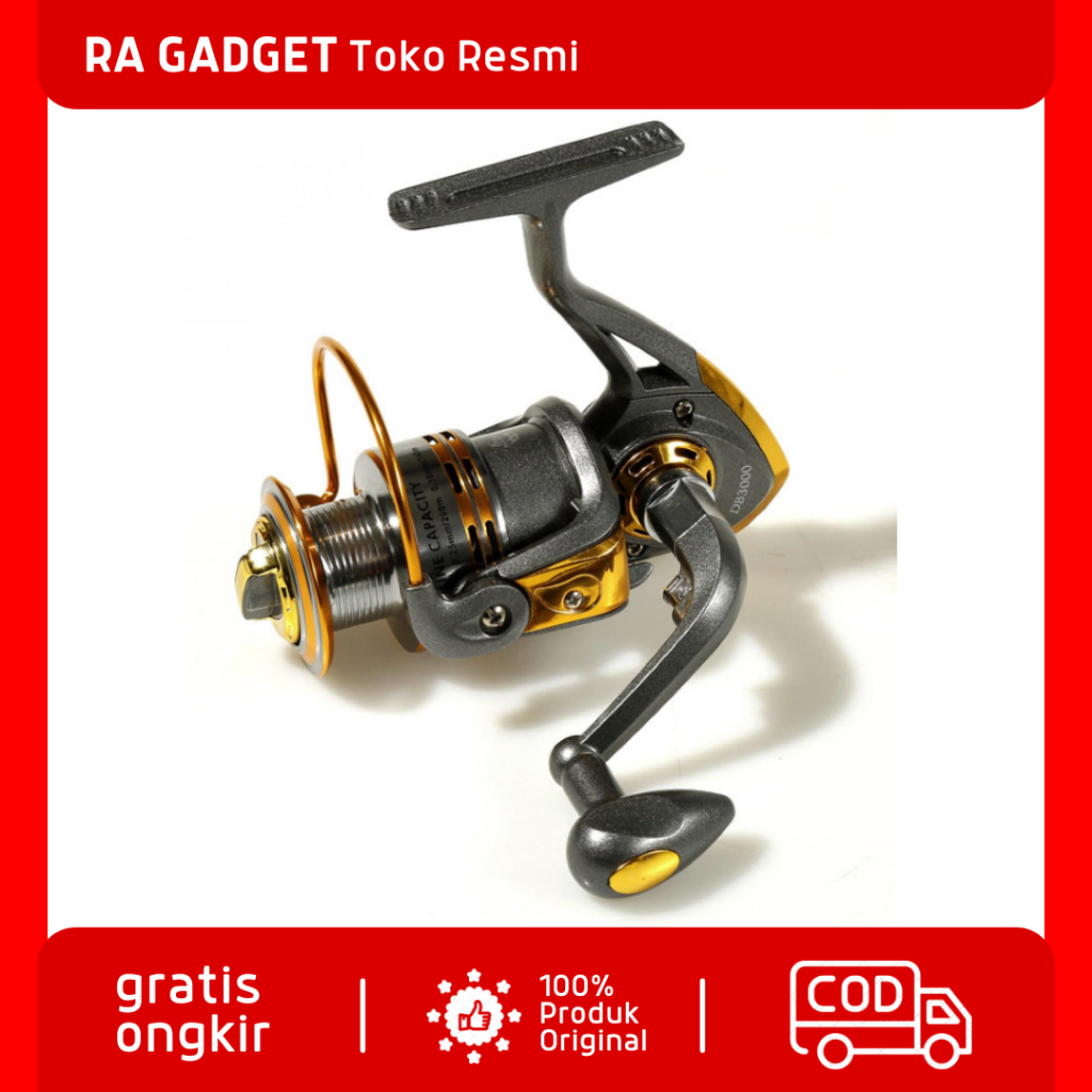 Gulungan Pancing Metal Fishing Reel 10 Ball Bearing / Rell Kerekan Reel Rel Ril Riil Rill Gulungan P