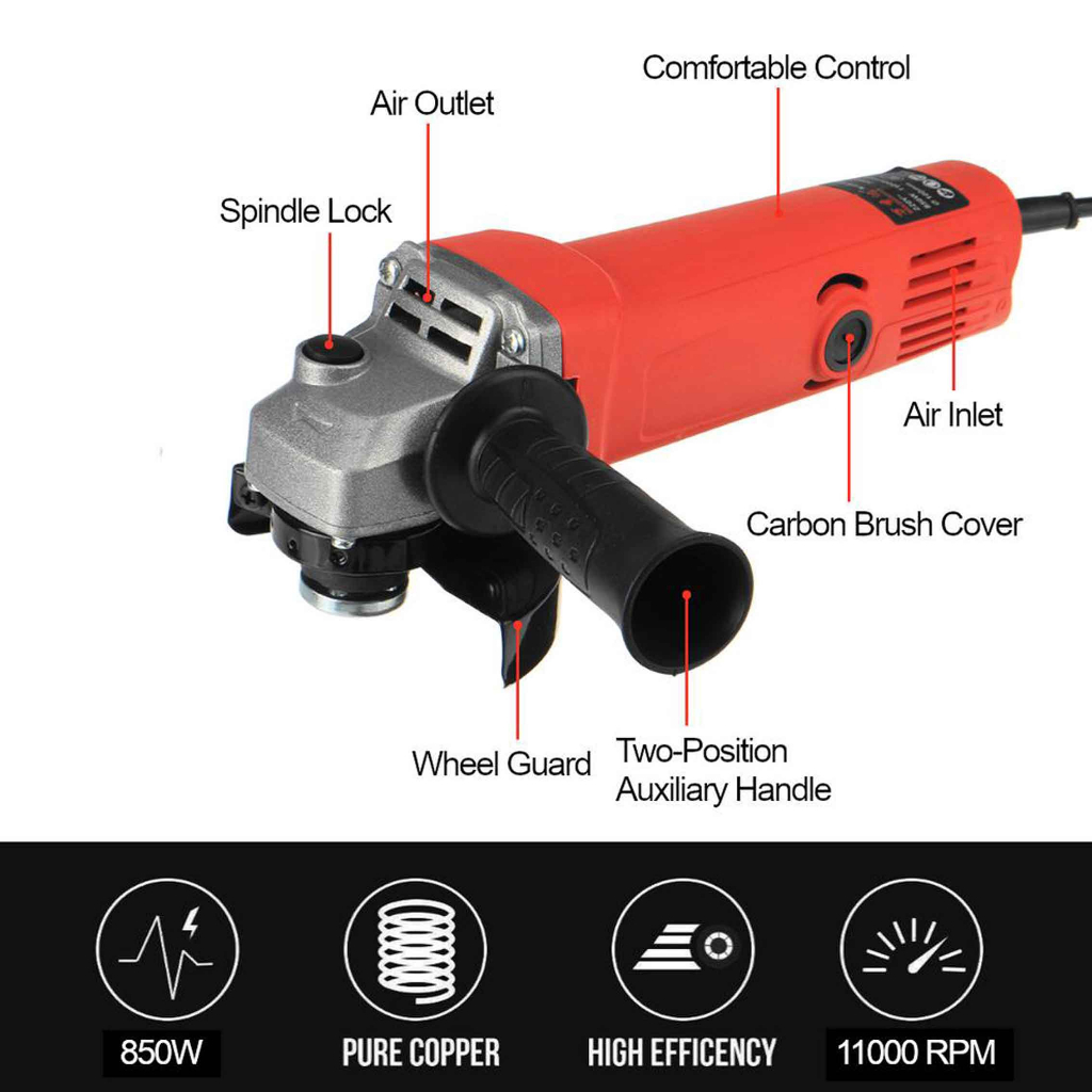 Edon ED1-1054T / Angle Grinder / Mesin Gerinda Tangan / Mesin Grinda Listrik