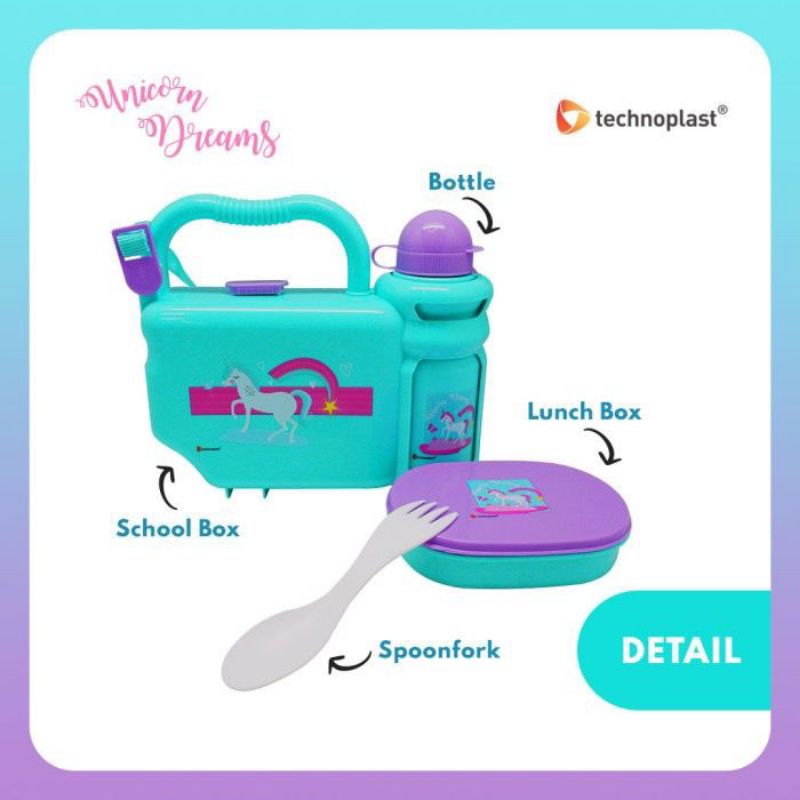 TECHNOPLAST PAKET BEKAL SCHOOL UNICORN