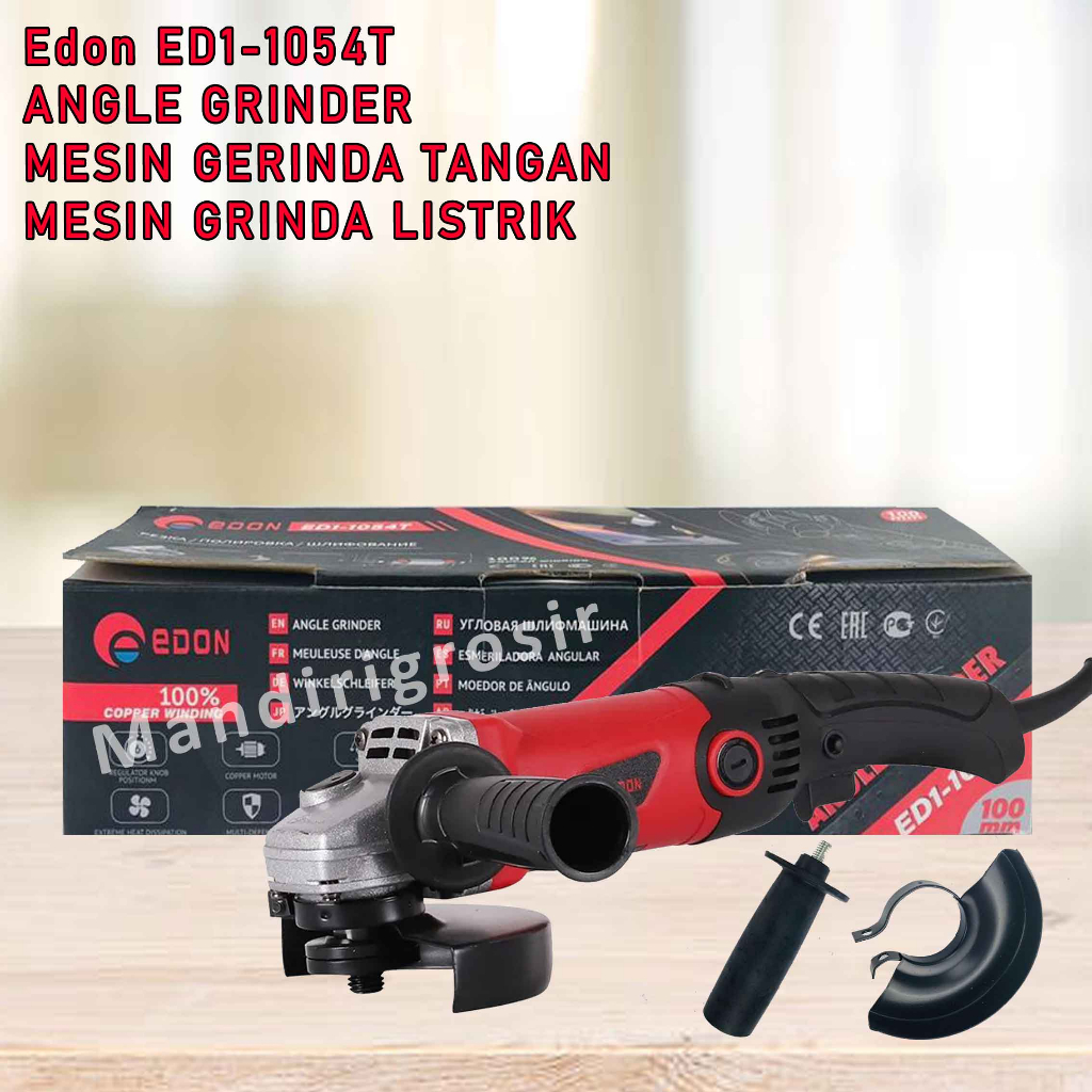 Angle Grinder * Edon ED1-1054T * Mesin Gerinda Tangan * Mesin Grinda Listrilk