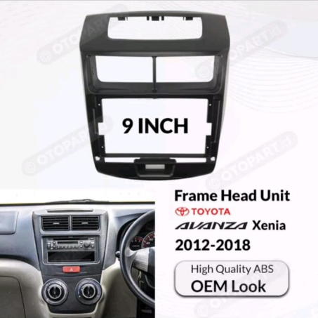 Frame Head Unit All New Avanza dan Xenia 2012 - 2018 9 inch