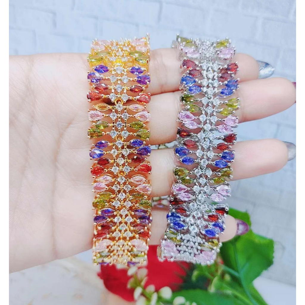 Gelang Xuping Permata Full Cantik Perhiasan Fashion R140