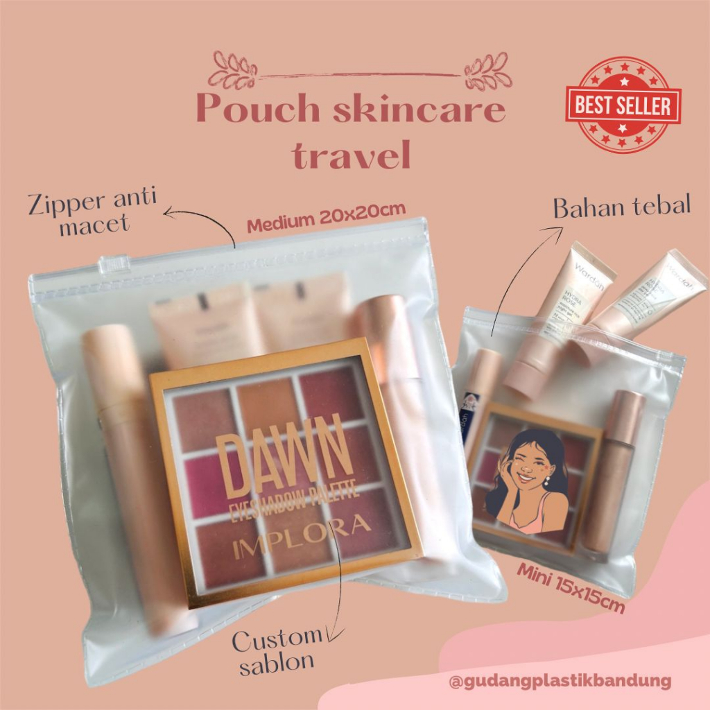 sablon I pouch skincare travel custom