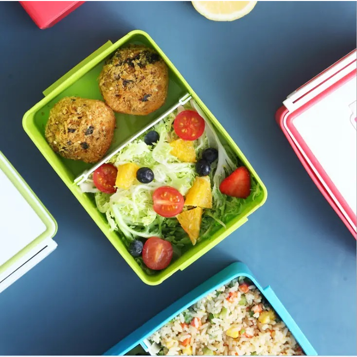 TOKO21--JAPANESE STYLE 6510 SET LUNCHBOX WITH BOTTLE/KOTAK MAKAN SIANG SET FREE BOTOL