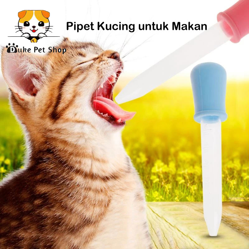 Pipet Kucing Anjing Untuk Makan Obat Pengumpan Hewan Peliharaan Plastik 5ML Beri Makan Vitamin Minyak Ikan