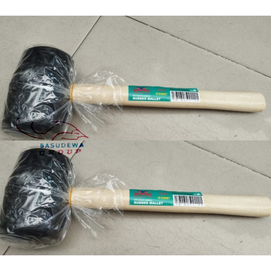 WIPRO PALU KARET GAGANG HANDLE KAYU 32 OZ / PALU KARET 32OZ WIPRO