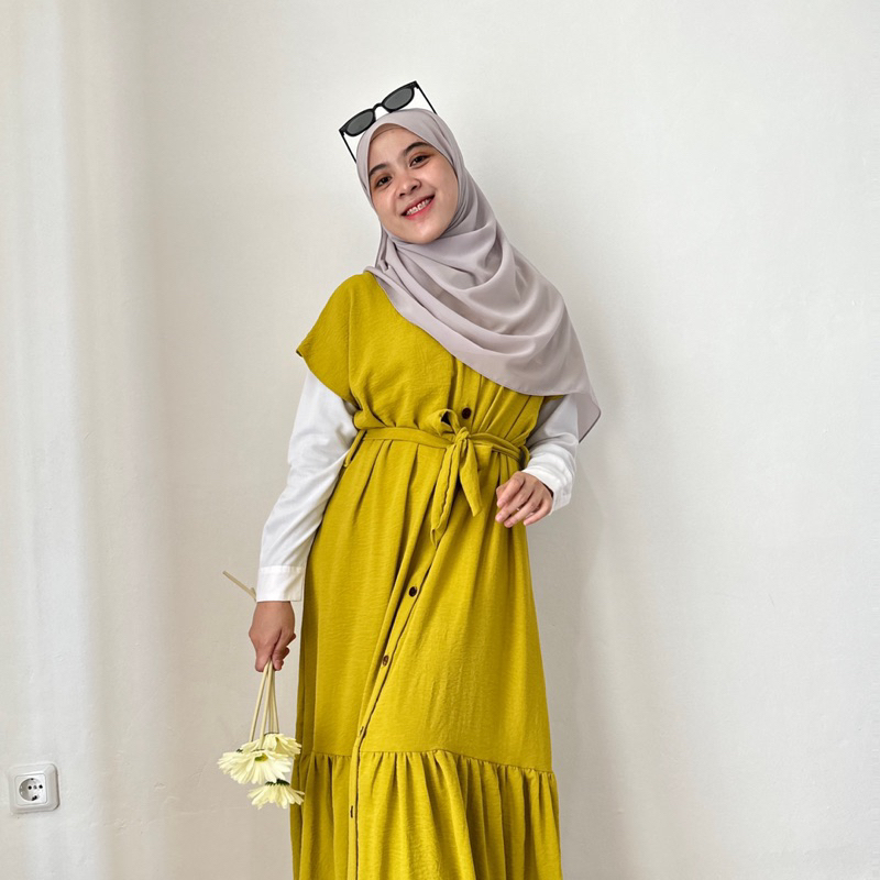 [ COD ] Vivian Outer by Ammisha | Gamis Luaran Kekinian | Casual Outfit Remaja |